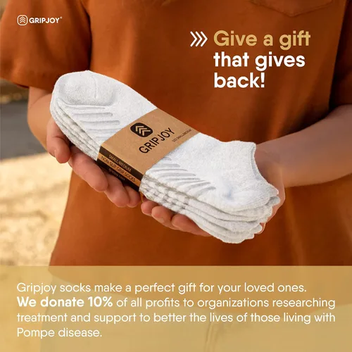 Vista 3 de Gripjoy Calcetines de agarre para mujeres y hombres, calcetines antideslizantes, calcetines de yoga con pinzas, calcetines de hospital