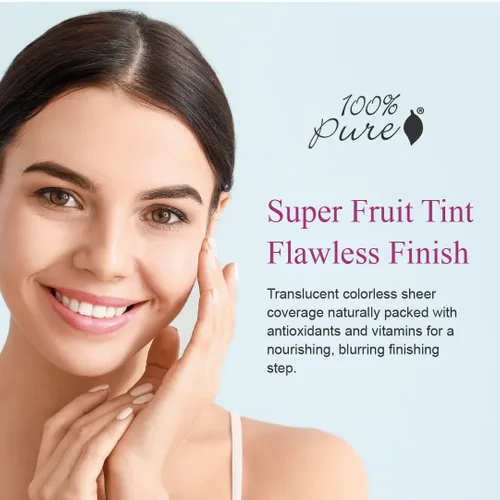 Vista 2 de 100% PURE Maquillaje facial matificante de bambú que absorbe los poros minimizando el acabado ligero – de larga duración, vegano, color translúcido