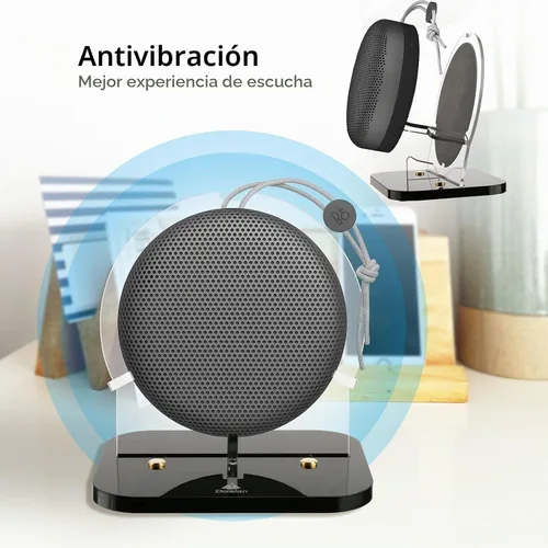 Vista 2 de Soporte para Bang & Olufsen Beosound A1 3ª Gen/Beosound A1 2ª, soporte de escritorio con franela antiarañazos