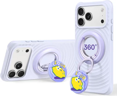 Vista 16 de SYNCWIRE Soporte magnético para anillo de teléfono, para soporte MagSafe para teléfono 360° Rotation, Double-Sided Magnet, Cell Phone Grip Finger