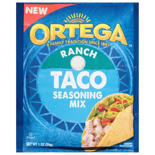 Vista 14 de Ortega Mezcla de condimentos, condimento de tacos con queso, 1 onza