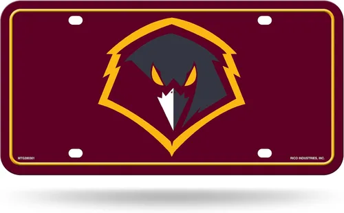 Vista 16 de NCAA etiqueta de metal para auto, negro