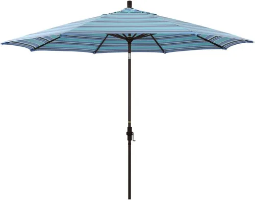 Vista 16 de California Umbrella 11' Rd Tahoe Series Aluminum Patio Umbrella Beige antiguo