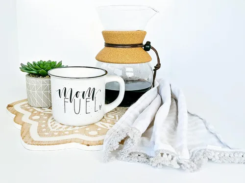 Vista 5 de June & Lucy Taza para mamá con elegante caja de regalo, taza de café novedosa para mamá, lindas tazas de café para mujeres, taza de café con letras
