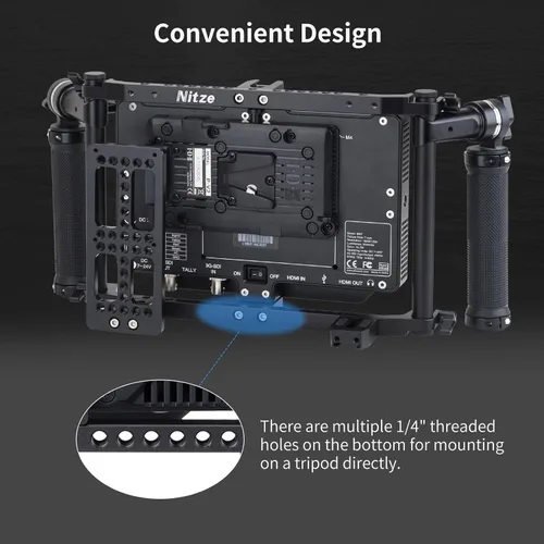 Vista 6 de Nitze JSQ-002 - JSQ-002 - Jaula universal para monitor LCD de hasta 9 pulgadas