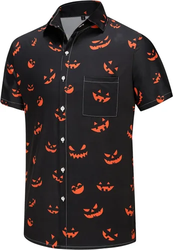 Vista 161 de KYKU - Camisa hawaiana funky para hombre, ropa tropical para vacaciones en Palm Beach