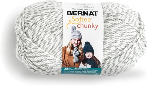 Vista 27 de Ovillo sólido Bernat Softee Chunky, Acrílico, Rojo Berry, Paquete de 1