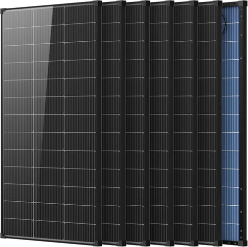 Vista 14 de 200 Watt Solar Panels N-Type 18BB Solar Panel 25.6% High-Efficiency Transparente