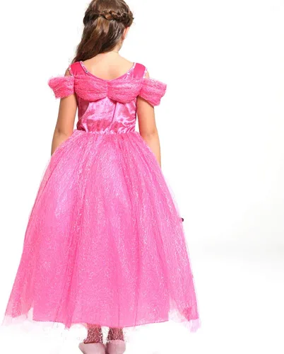 Vista 4 de Disfraz de princesa OBPIN para Navidad, Halloween, cumpleaños, juego de rol, disfraz de cosplay para niñas pequeñas