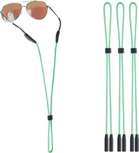 Vista 11 de Soporte de correa para lentes para lentes de brazos delgados – Correas de soporte para gafas alrededor del cuello – Correas de gafas de sol
