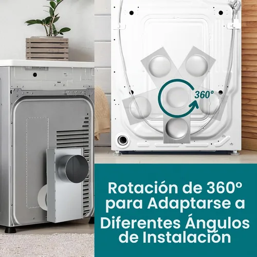 Vista 5 de 84049 Rejilla de ventilación para secadora de periscopio, adaptador de ventilación telescópico ajustable de acero inoxidable mejorado de 0-5