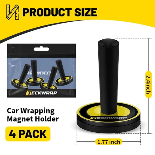 Vista 2 de TECKWRAP Imanes de vinilo para automóvil, paquete de 4