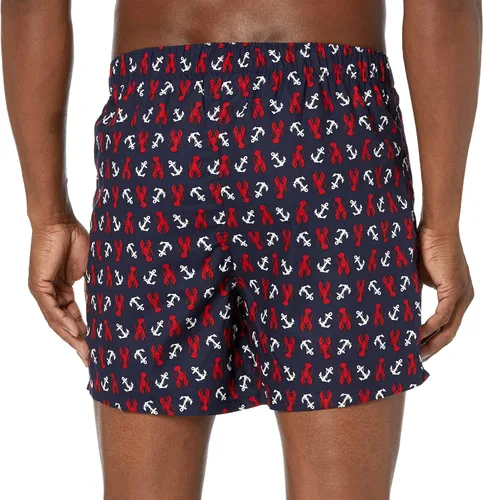 Vista 2 de Nautica Bóxer clásico tejido de algodón para hombre, Rojo náutico
