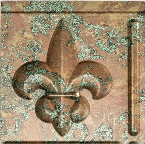 Vista 41 de FASÄDE Fleur-de-lis - Panel decorativo de vinilo decorativo para salpicaduras de 18 x 24 pulgadas en cobre piedra lunar (paquete de 5)