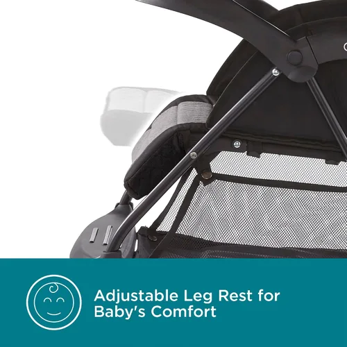 Vista 8 de Contours Quick Elite - Cochecito de bebé, cochecito de viaje ligero y compacto, compatible con asiento de automóvil infantil, asiento reclinable