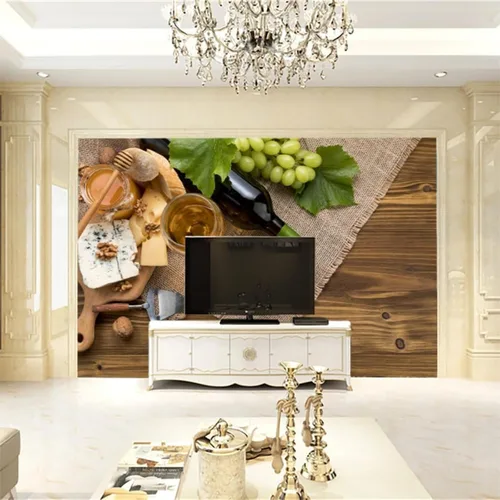 Vista 10 de Murales de pared 3D de bosque de invierno, ramas de árbol, papel tapiz autoadhesivo extraíble para sala de estar, dormitorio, decoración de pared