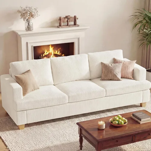 Vista 14 de Apicizon Cloud Couches Juegos de Muebles para Sala de Estar, Juego de Sofá Loveseat de 2 Plazas y Sofá de 3 Plazas para Dormitorio, Cómodo Sofá Cama