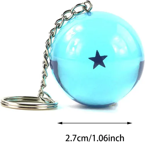 Vista 2 de Dragon Ball,7PCS Acrylic Dragon Ball Z Keychains,Esferas del Dragon Ball,DBZ Keychain for Kids Birthday Party Favor