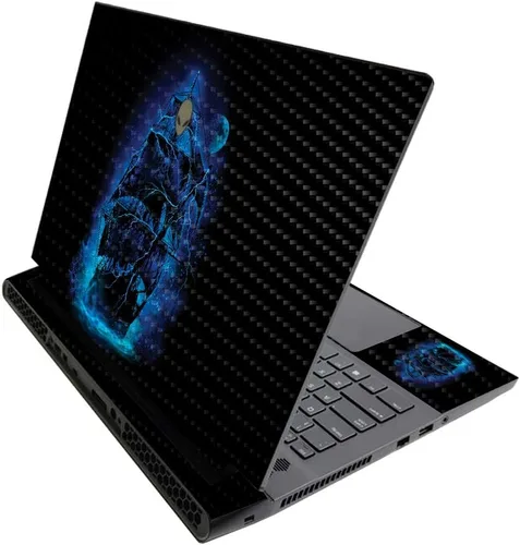 Vista 430 de MightySkins - Skin brillante con purpurina para Alienware M17 R3 (2020) y M17 R4 (2021) - Diversión de los años 90 Acabado duradero con purpurina