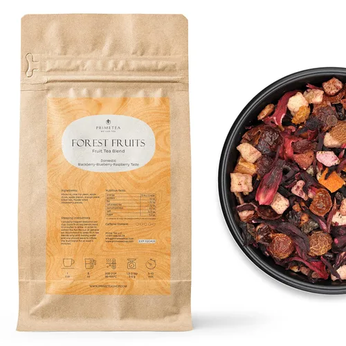 Vista 42 de Prime Tea Grandma's Fruit Basket – Exquisita fruta tisana, hojas sueltas orgánicas de primera calidad, deliciosa mezcla de té de hierbas, natural