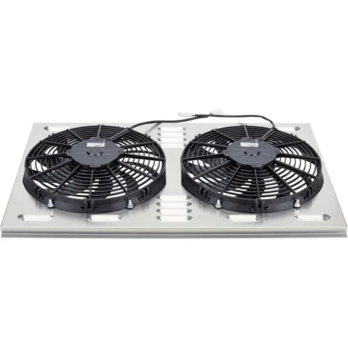 Vista 2 de Combo doble de cubierta de ventilador de 12 pulgadas, 28 W x 17 H