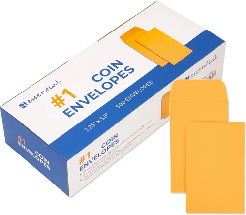 Vista 13 de ESSENTIAL Sobres para monedas #1 de 2.25 x 3.5 pulgadas con solapa engomada Varios