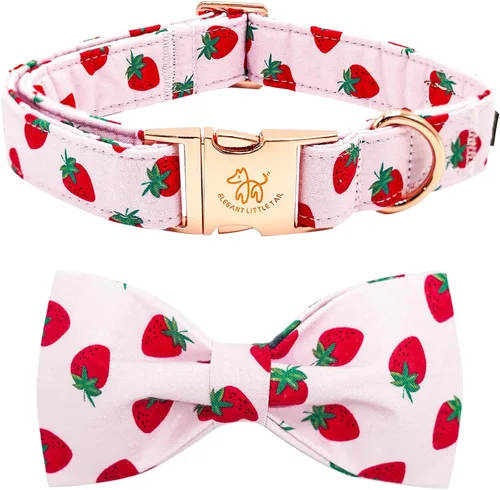 Vista 57 de Elegant little tail Independence - Collar patriótico para mascotas con pajarita para mascotas del 4 de julio de algodón suave para mascotas