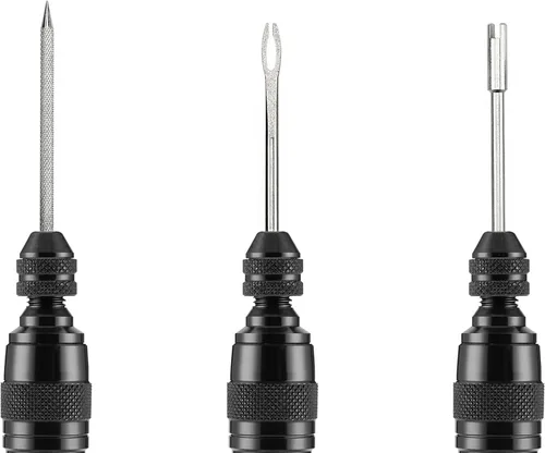 Vista 5 de ShapeX Kit de reparación de neumáticos sin cámara para bicicleta MTB Cycling - Escariador, herramienta de enchufe, núcleo de válvula, tiras