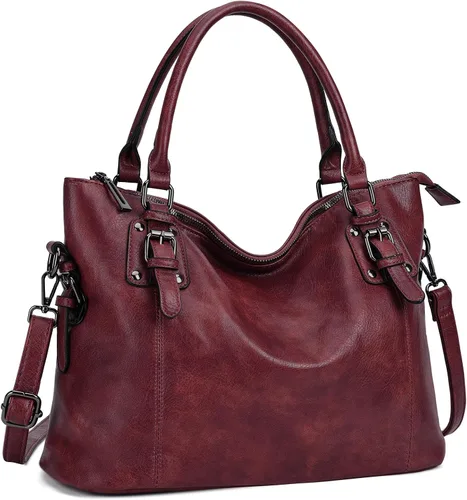 Vista 8 de VX VONXURY Bolso Hobo para mujer, bolso de mano, bandolera para mujer Negro