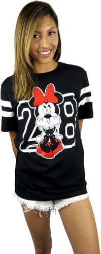 Vista 6 de Disney - Camiseta de fútbol de Minnie Mouse Varsity para mujer