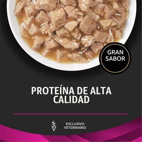 Vista 2 de Purina Pro Plan Vet UR Urinary St/Ox - Alimento húmedo para gatos, pollo