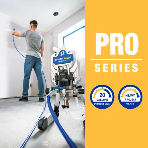 Vista 2 de Graco 17G177 Magnum ProX17, pulverizador de pintura con soporte de pie.