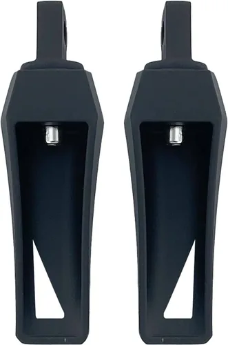 Vista 6 de FATECIM Estriberas Phantom para motocicleta con adaptadores de montaje macho ajustables y goma antideslizante universal para Harley Davidson Dyna