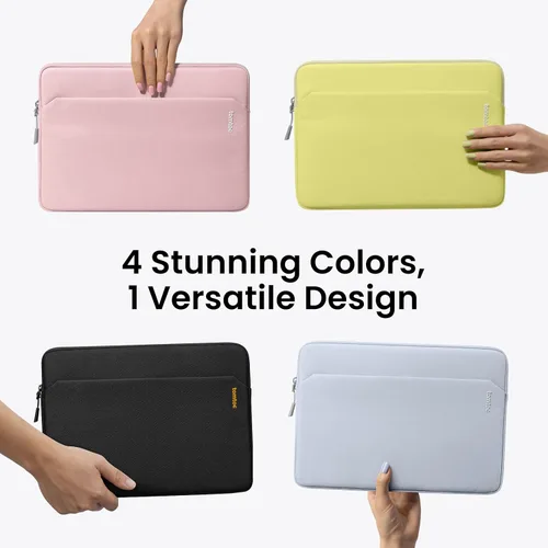 Vista 8 de tomtoc Funda delgada de ajuste personalizado para MacBook Neo A18 Pro A3404 de 13 pulgadas, resistente al agua, con bolsillo para accesorios