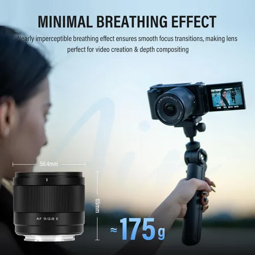Vista 7 de VILTROX AF 0.354 in F2.8 Air E-Mount APS-C Lente Prime Ultra-Wide para Sony