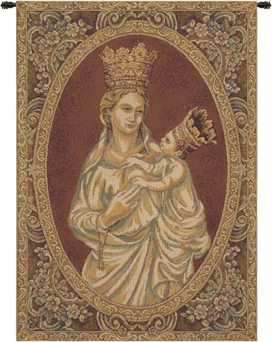 Vista 15 de Madonna Di Medjugorie - Tapiz italiano para colgar en pared, 6 pulgadas x 9 pulgadas, algodón/viscosa/poliéster por Raoul Vitale