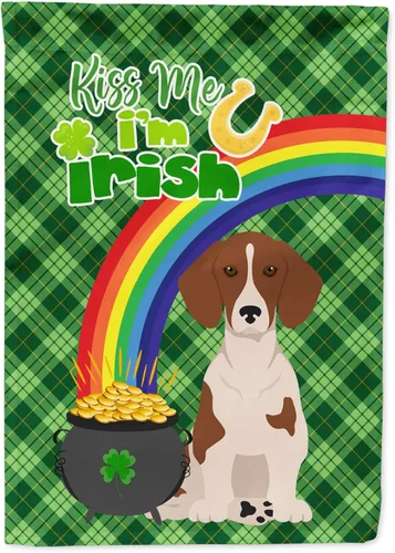 Vista 145 de Caroline's Treasures WDK4731GF - Bandera decorativa para jardín del día de San Patricio, color negro y tostado, Airedale Terrier, para jardín