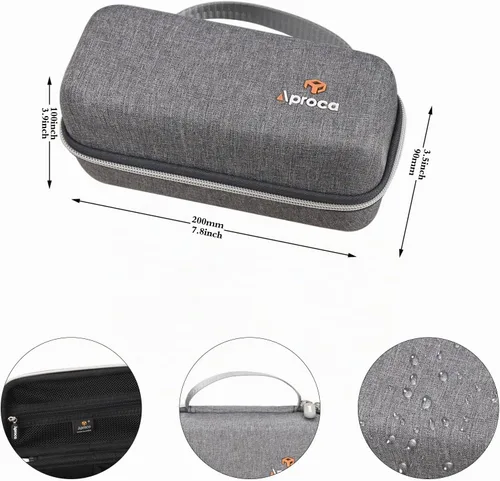 Vista 6 de Aproca Funda compatible con el kit de adaptador de viaje Ceptics World, bolsa de almacenamiento portátil para accesorios, color gris (solo funda)