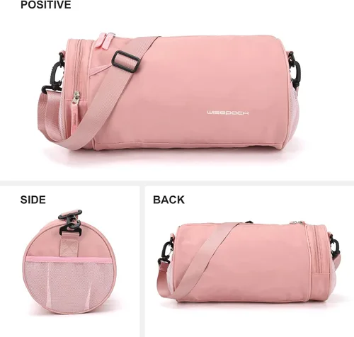 Vista 4 de Bolsa de gimnasio, A3-rosa (pequeño), S