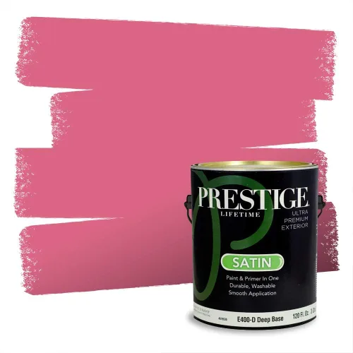 Vista 274 de Prestige Paints Pintura exterior e imprimación en uno, 1 galón, plano, coincidencia comparable de Valspar* Amber Rose*