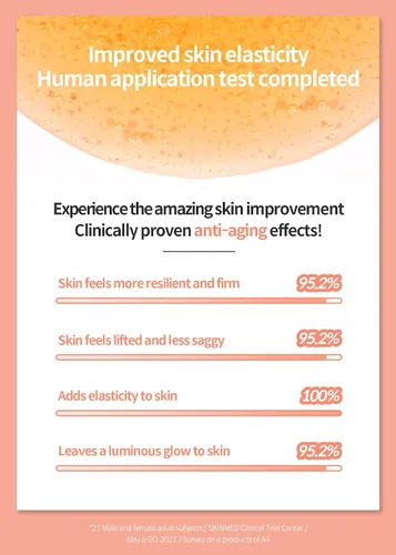 Vista 5 de DERMAFIRM Suero hidratante Bio Corrector Ampolla Coreana Astasome A4 Suero facial hidratante reafirmante y tensante de poros para la cara