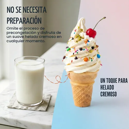 Vista 6 de Máquina de granizado 2 en 1 y máquina de helado de servicio suave