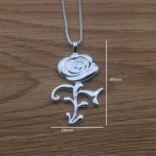 Vista 3 de 2024 New Trendy Prince Symbol Rose Necklace Fashion Party Gift For Female Fashion Accessories