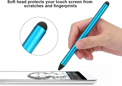 Vista 9 de Bolígrafo universal capacitivo de doble propósito compatible con todas las tabletas de teléfonos móviles, adecuado para dispositivos capacitivos