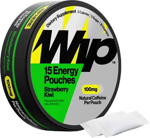 Vista 6 de Wip Energy Pouches, Mezcla sin azúcar con 100 MG de cafeína natural, vitaminas B, minerales y L Teanina para apoyo energético, preentrenamiento