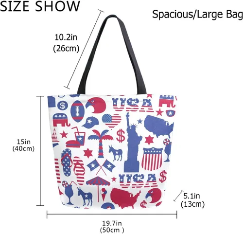 Vista 3 de Bolso de hombro extra grande con estampado de estilo de moda para viajes en la playa, fin de semana, gimnasio, compras de comestibles