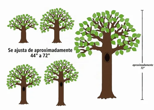 Vista 5 de Teacher Created Resources Árbol grande con hojas de lunares tablón de anuncios (TCR5435)