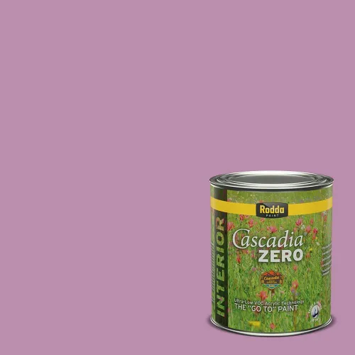 Vista 129 de Rodda Paint CASCADIA ZERO - Pintura plana e imprimación para interiores en uno, cuarto de galón, rosa Mullen