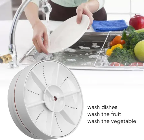 Vista 3 de Lavavajillas portátil compacto para encimera con apagado del temporizador, mini lavavajillas para apartamentos, mini lavadora de limpieza profunda