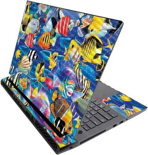 Vista 570 de MightySkins - Skin brillante con purpurina para Alienware M17 R3 (2020) y M17 R4 (2021) - Diversión de los años 90 Acabado duradero con purpurina